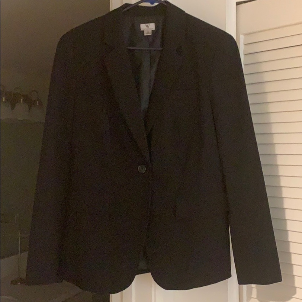 Worthington size 10 Black Button Dress Jacket